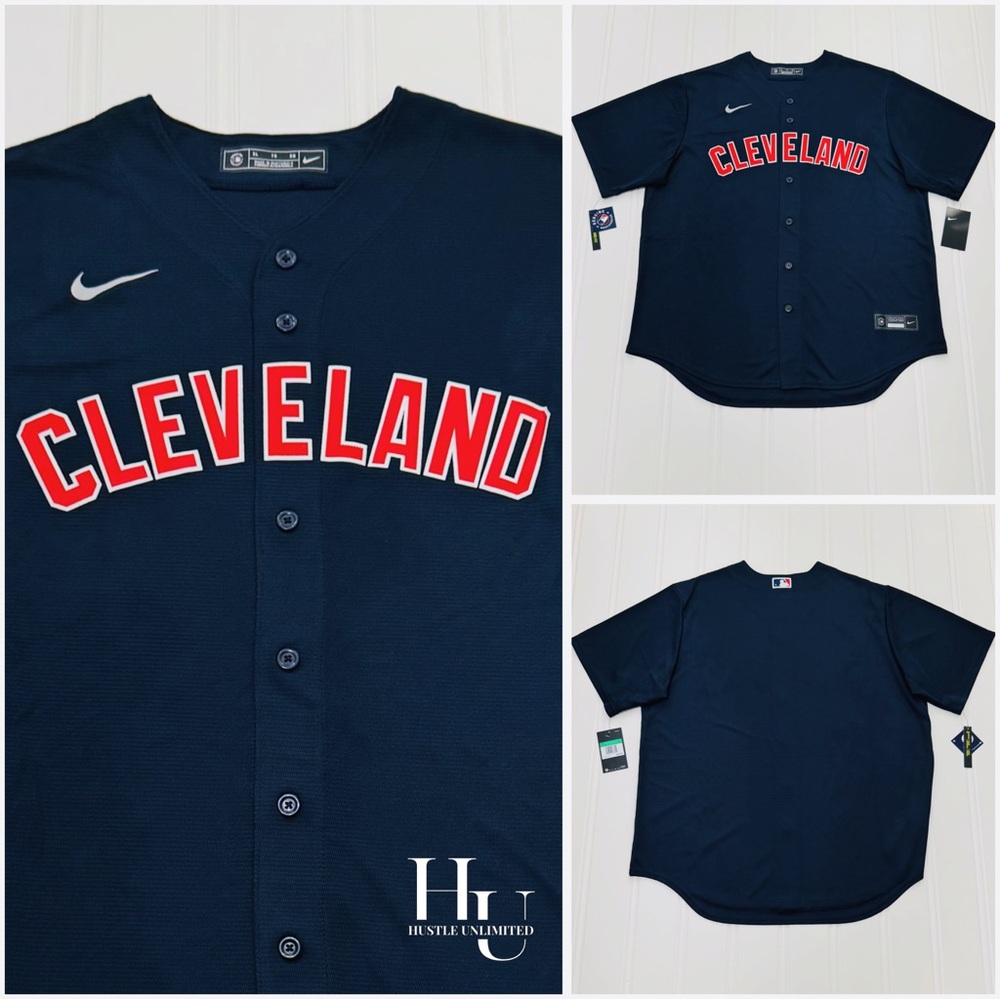 Nike Cleveland Guardians Indians Alternate Navy MLB Baseball Jersey Men’s XL